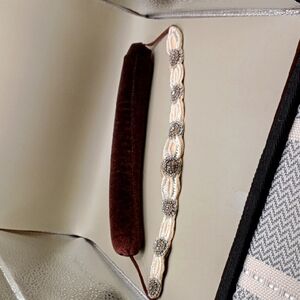 Elegant Cream and Brown Headband